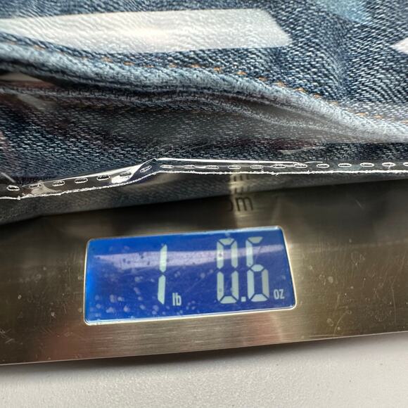 Levis Jeans Womens 30 Blue Wedgie Straight Distressed Button Fly Stretch Pockets - Picture 14 of 15